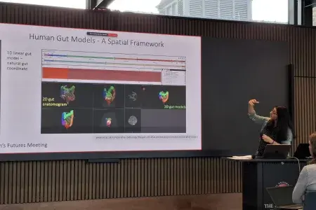 Dr Shahida Din presenting at the Crohn's Futures Meeting (2)