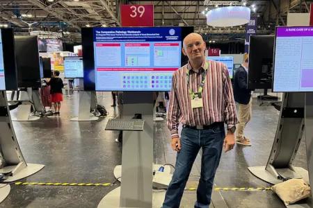 Mr Mike Wicks presenting his poster at BSG Live 2025