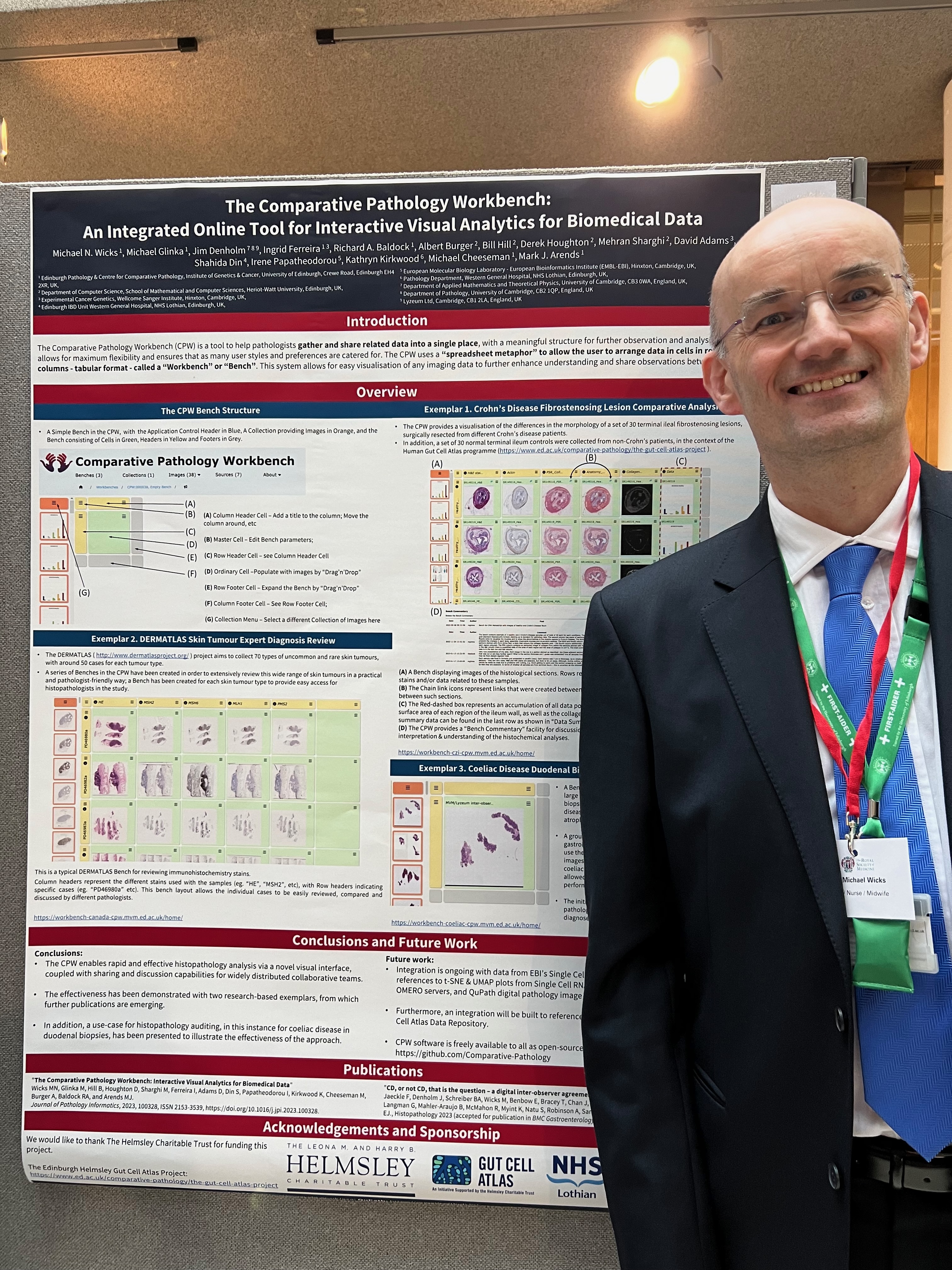 Mr Mike Wicks presenting a Poster at the Winter Meeting of Pathological Society, 30th-31st January 2024